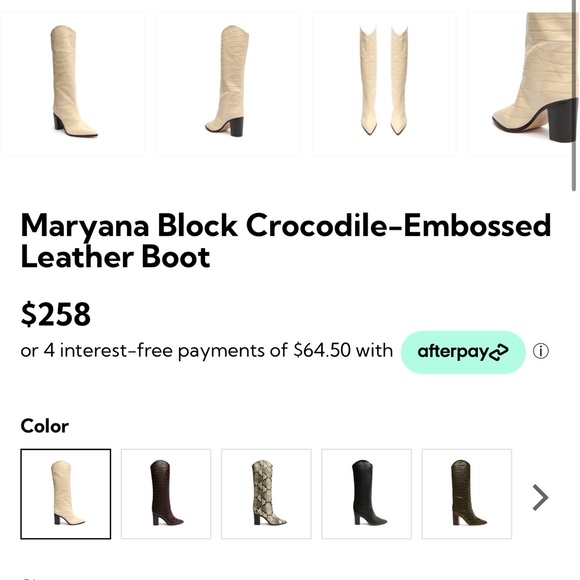 SCHUTZ maryana crocodile boots !!! - Picture 3 of 3